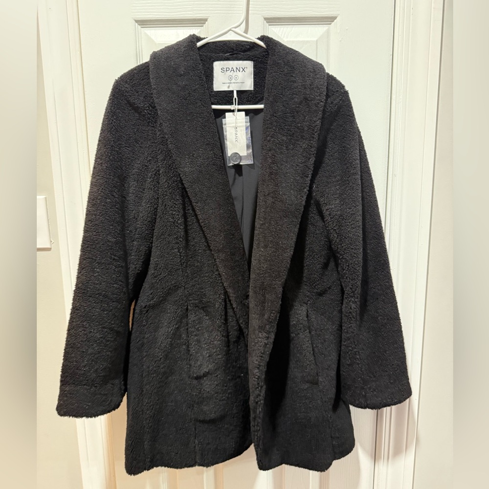 SPANX Black Teddy Jacket for Women
